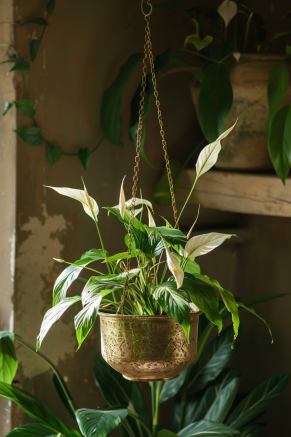 lush green hanging plants perfect for dimly lit rooms or offices